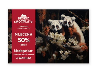 Czekolada mleczna Madagaskar 50% z wanilią