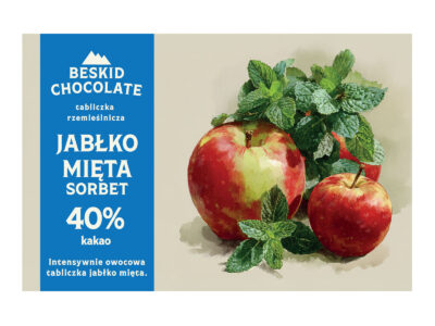 Tabliczka Jabłko Mięta sorbet 40%